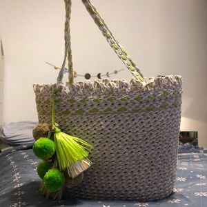 *** Eric Javits *** SQUISHEE ST.TROPEZ STRAW TOTE
